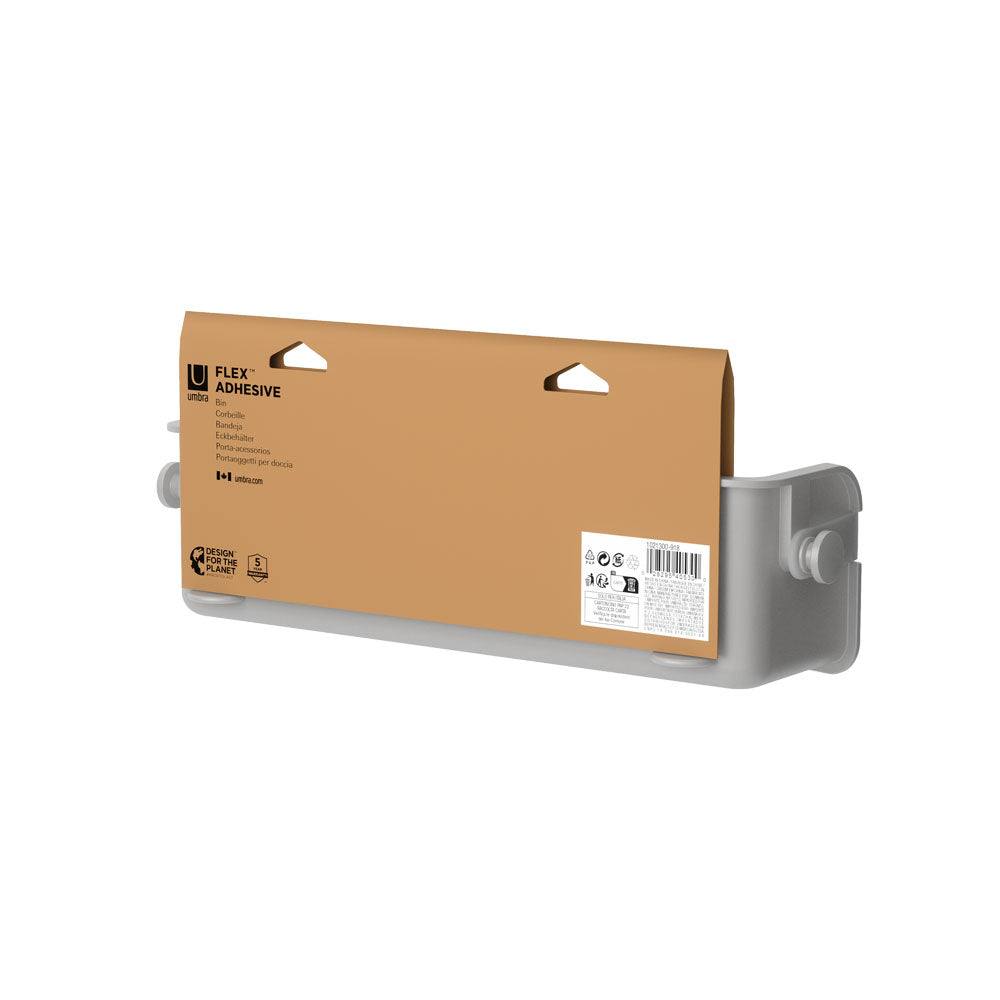Umbra Flex Adhesive Bin - Grey