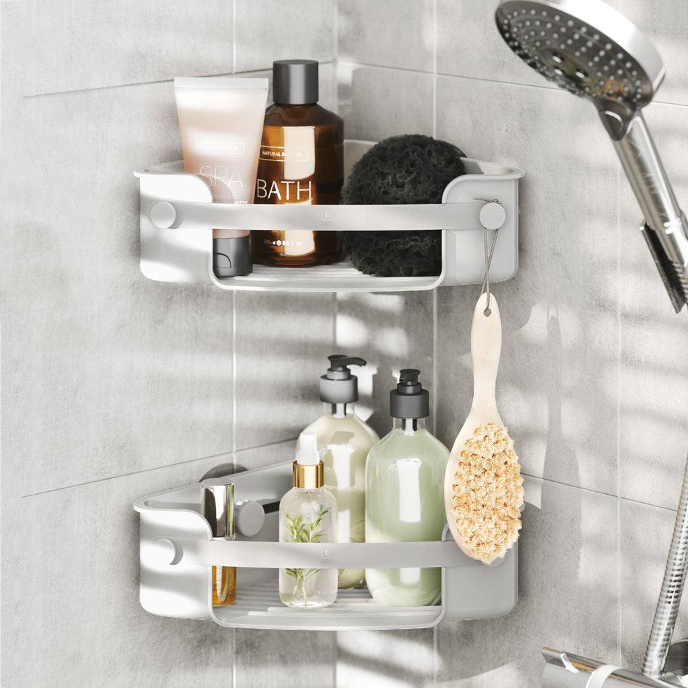 Umbra Flex Adhesive Corner Bin - Grey