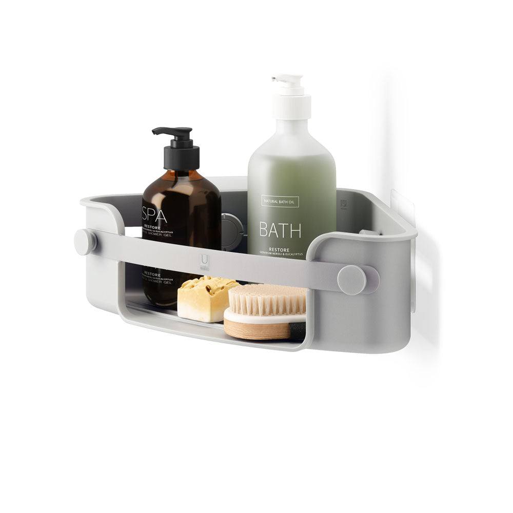 Umbra Flex Adhesive Corner Bin - Grey