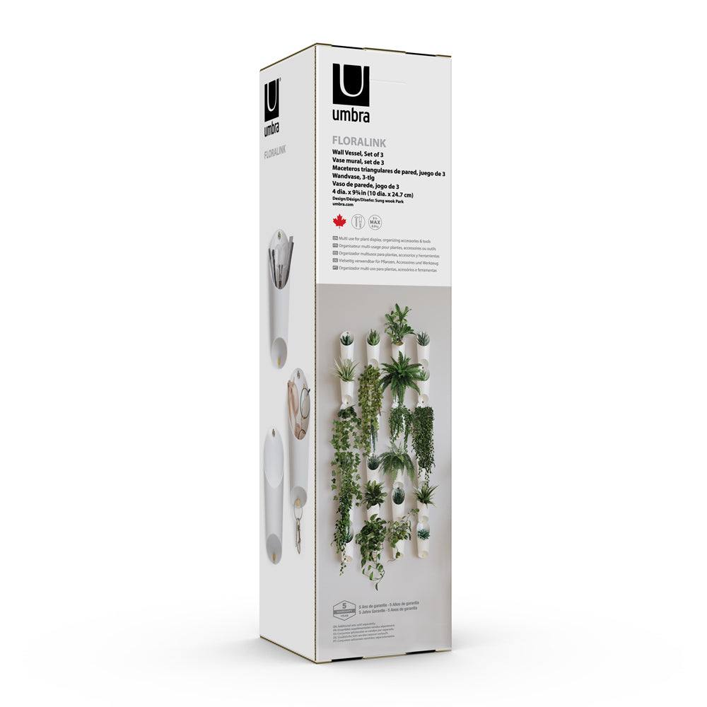 Umbra Floralink Wall Vessel, Set of 3