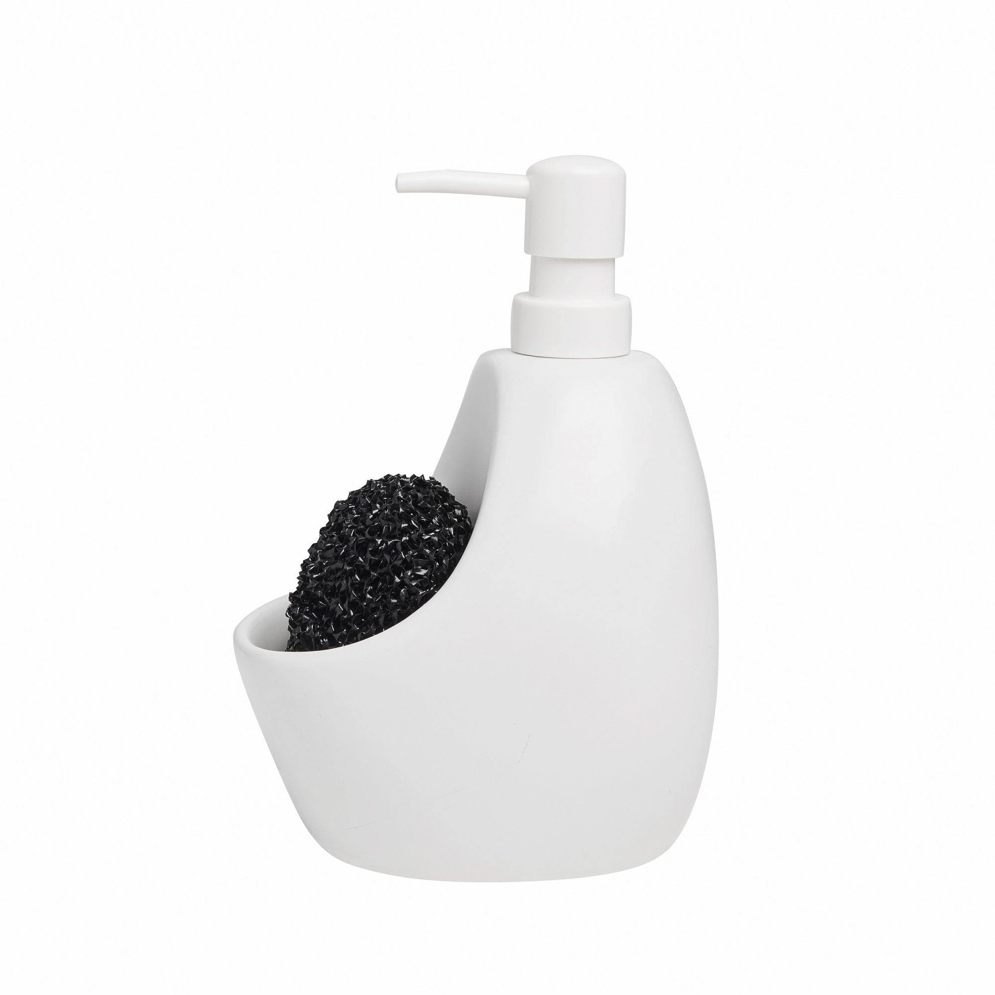 Umbra Joey Kitchen Soap Pump with Scrub - White