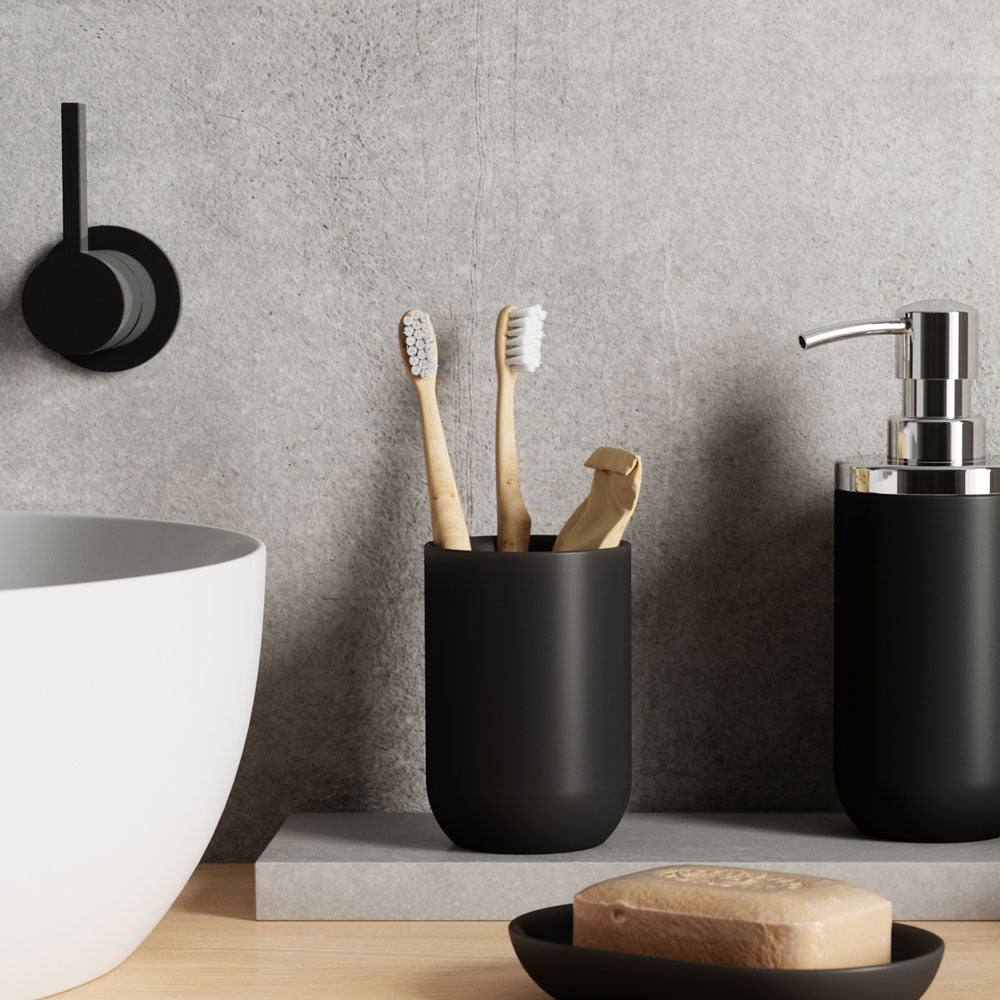 Umbra Junip Toothbrush Tumbler - Black