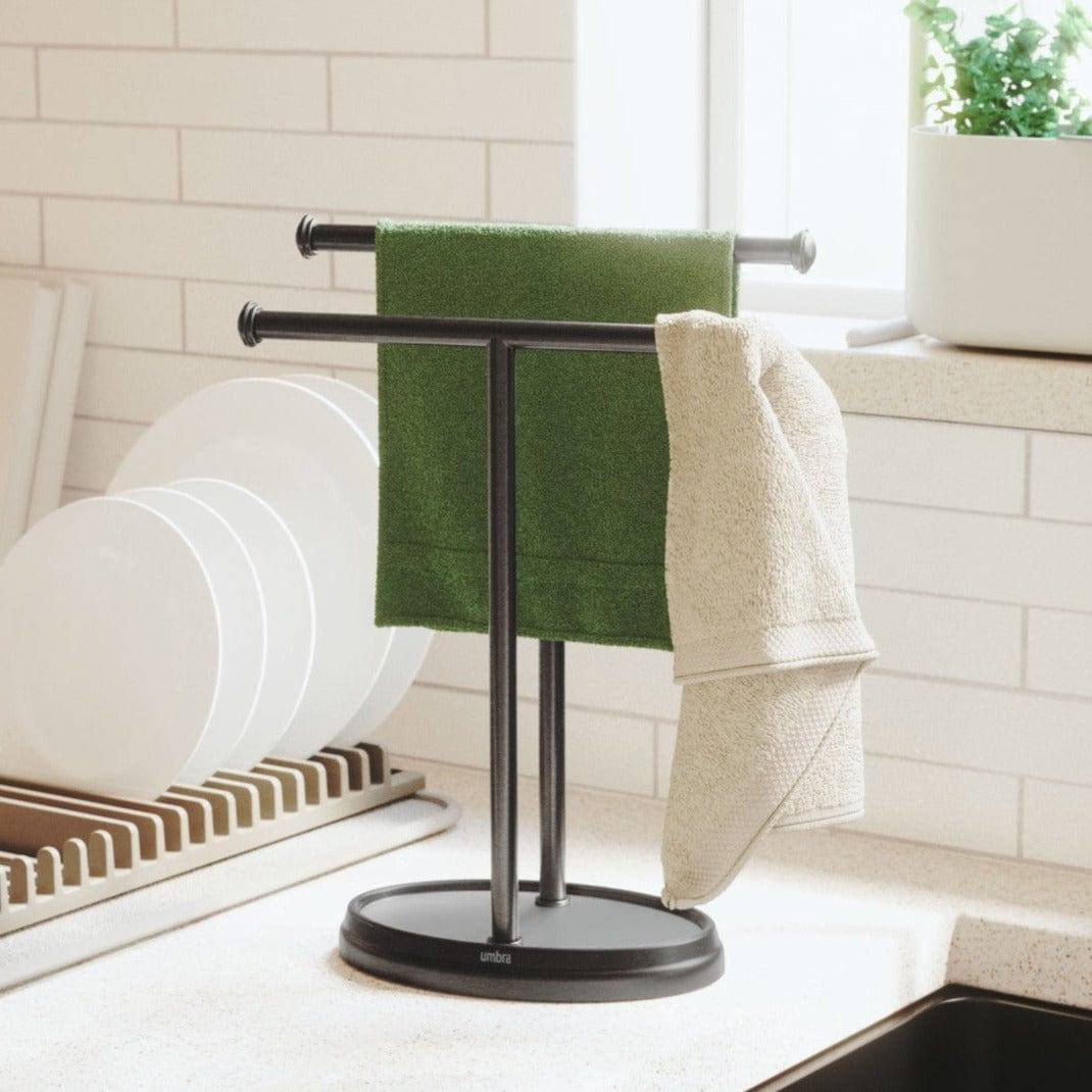 Umbra Palm Double Towel Tree - Black