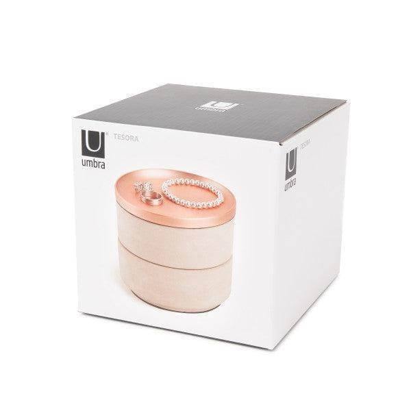 Umbra Tesora Storage Box - Concrete Copper