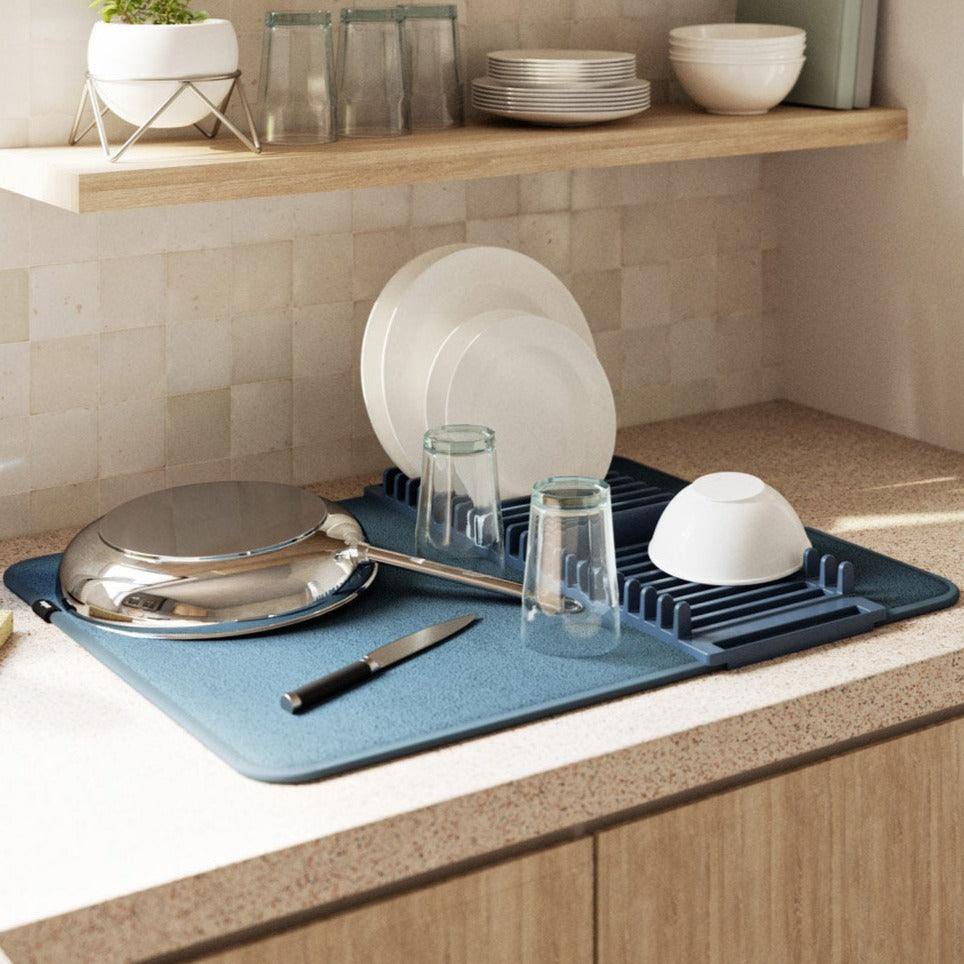 Umbra Udry Dish Drying Mat - Denim