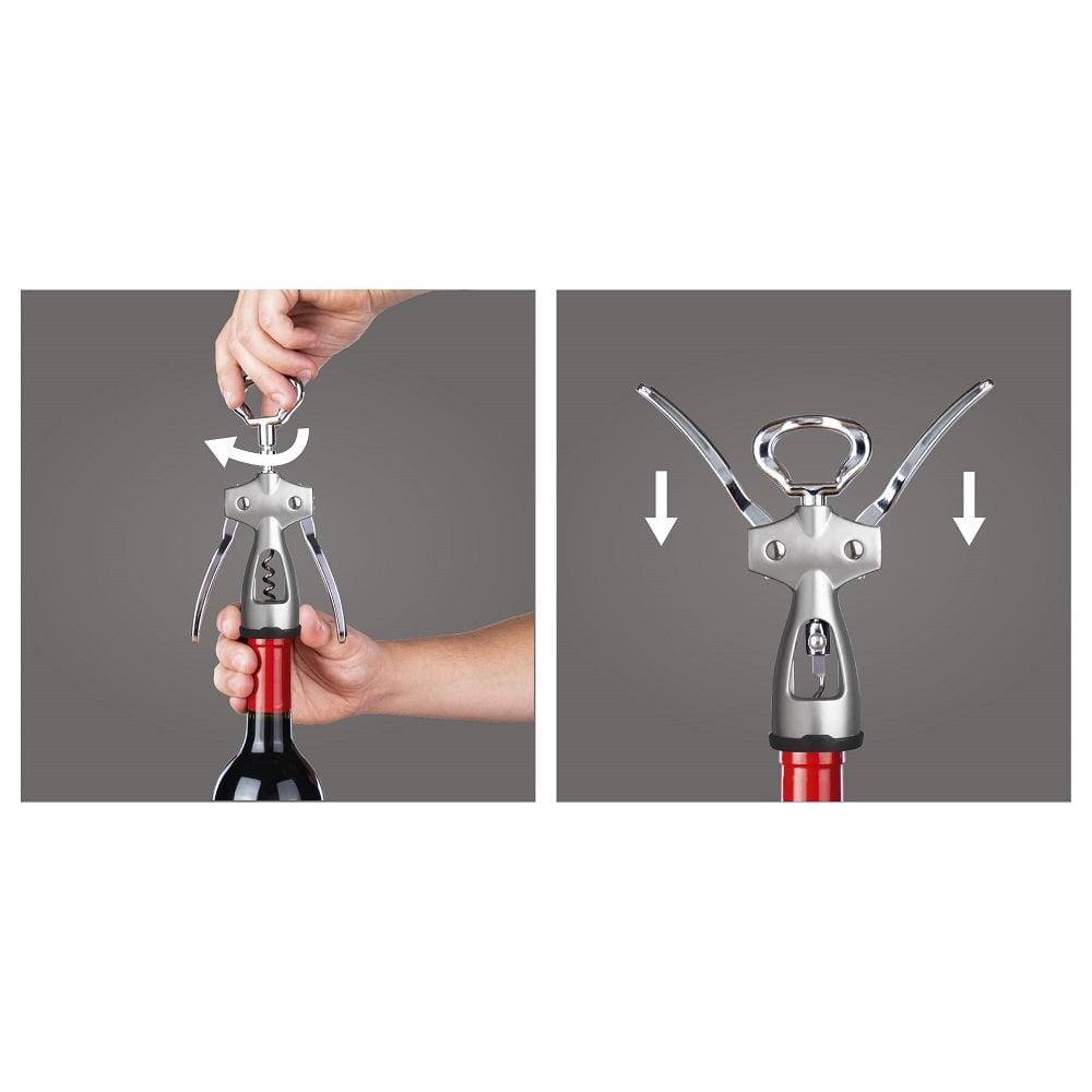Vacu Vin Winged Corkscrew - Silver