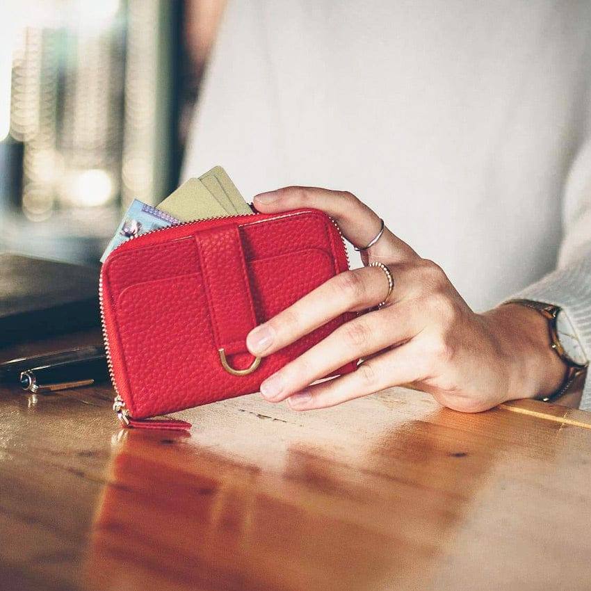 Belgravia Zip Wallet Red
