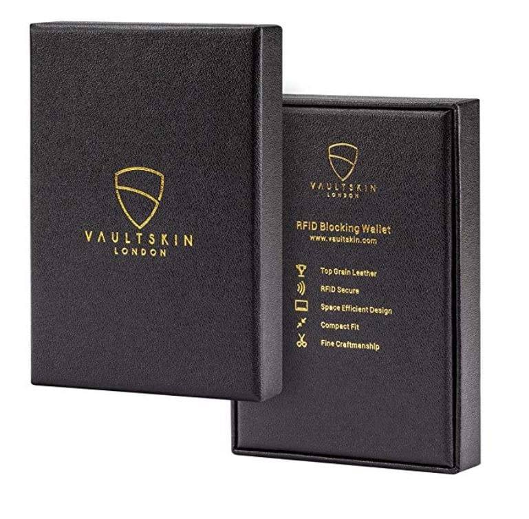 Vaultskin London Manhattan Bifold Wallet - Brown RFID