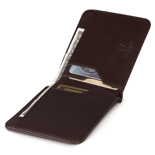 Vaultskin London Manhattan Bifold Wallet - Brown RFID