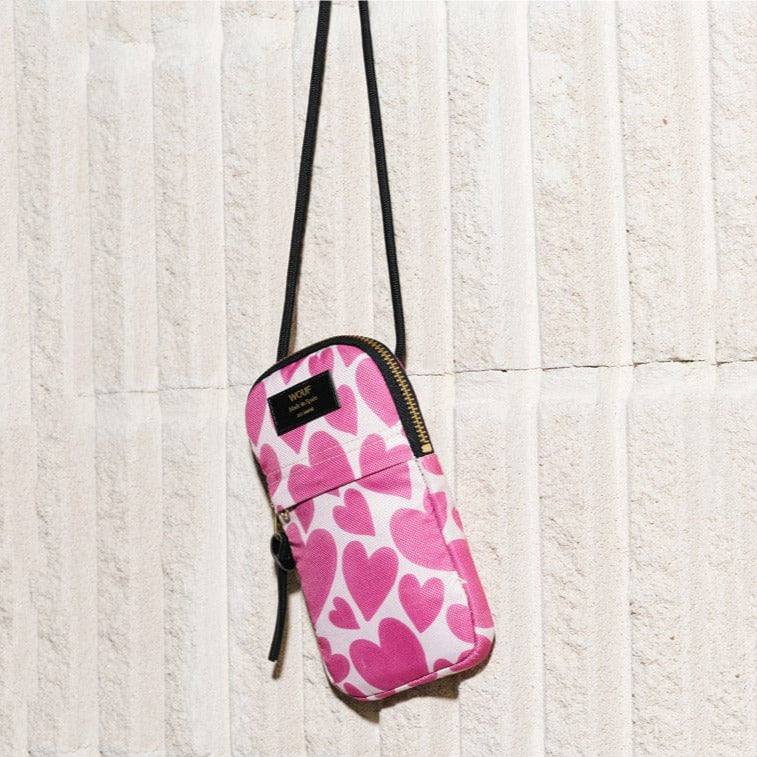 Pink phone cheap bag