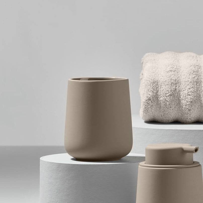 Zone Denmark Nova One Toothbrush Tumbler - Taupe