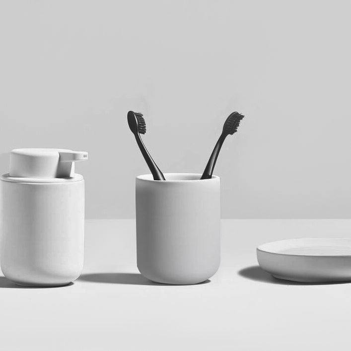 Zone Denmark Ume Toothbrush Tumbler - Soft Grey