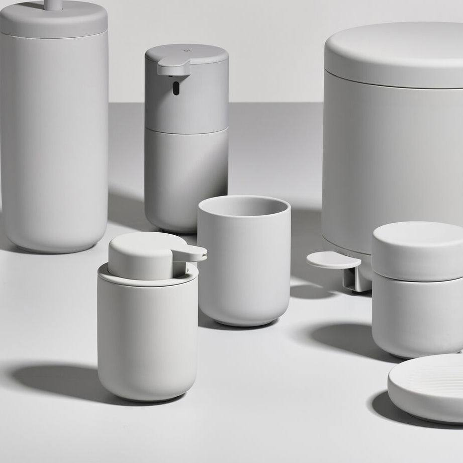 Zone Denmark Ume Toothbrush Tumbler - Soft Grey