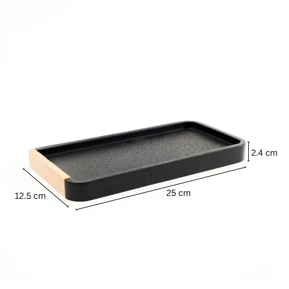 Kyoto Valet Tray Small - Black Natural
