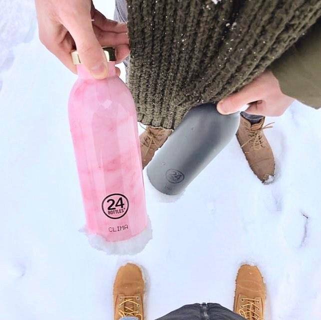 24 Bottles Clima Insulated Bottle 500ml - Pink Marble