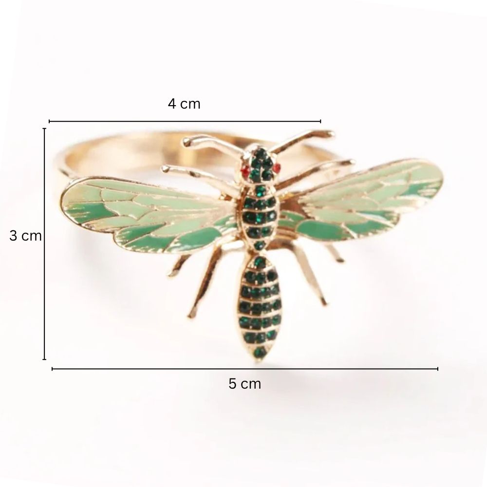 Wings Napkin Rings, Set of 6