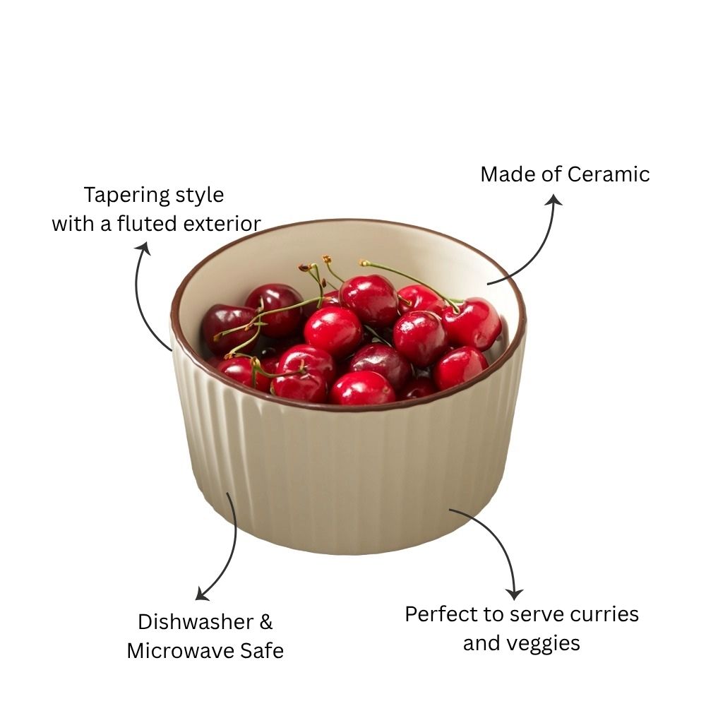 Vesper Small Bowl - Cream Brown