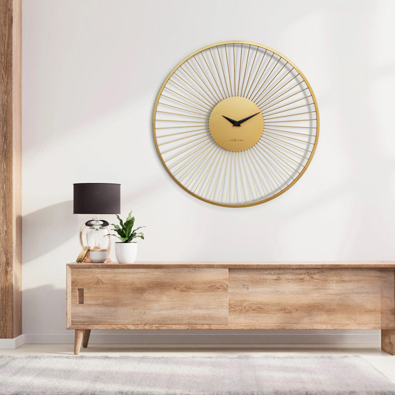 Vasco Round Wall Clock 80cm - Gold