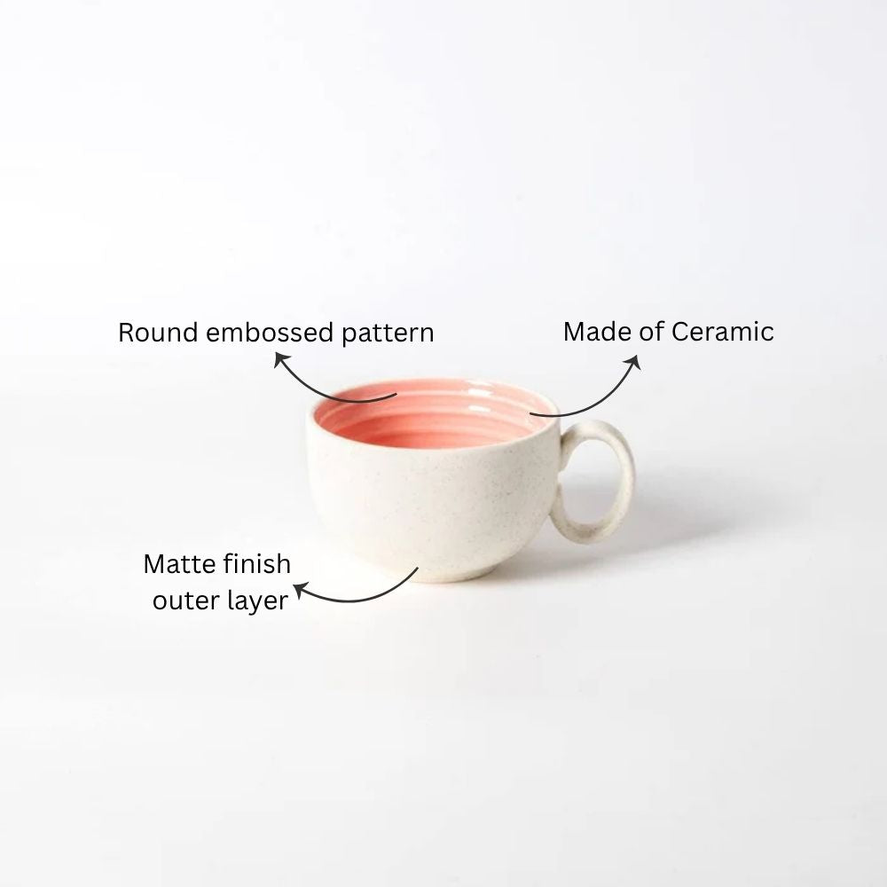 Ripple Tea Cup - Pink
