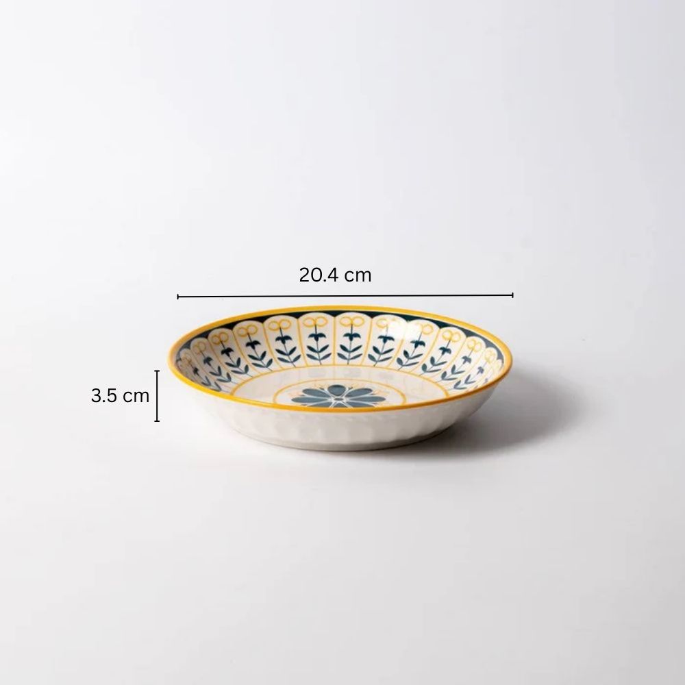 Tuscan Floral Pasta Plate