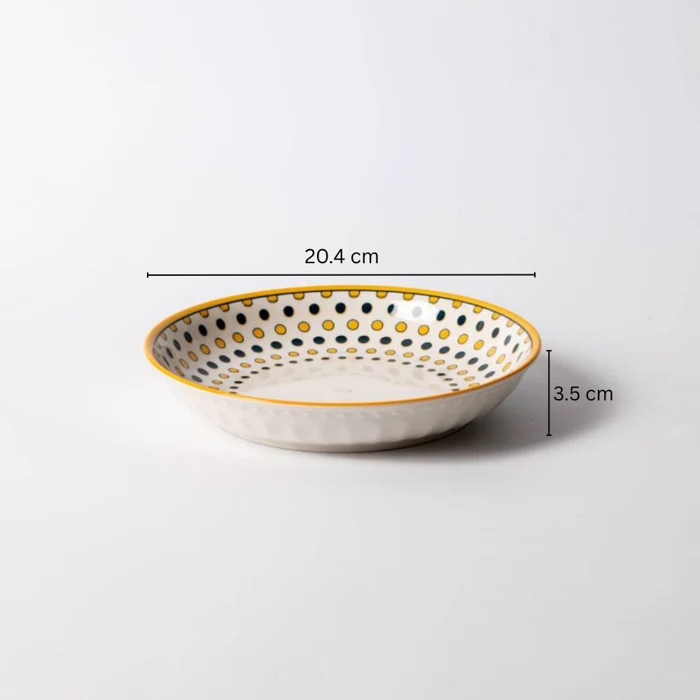 Tuscan Dotted Pasta Plate