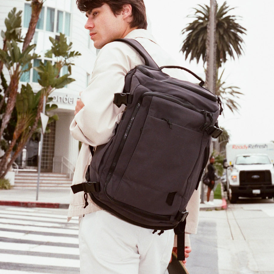 Carry-On Expandable Travel Backpack 38L - Black