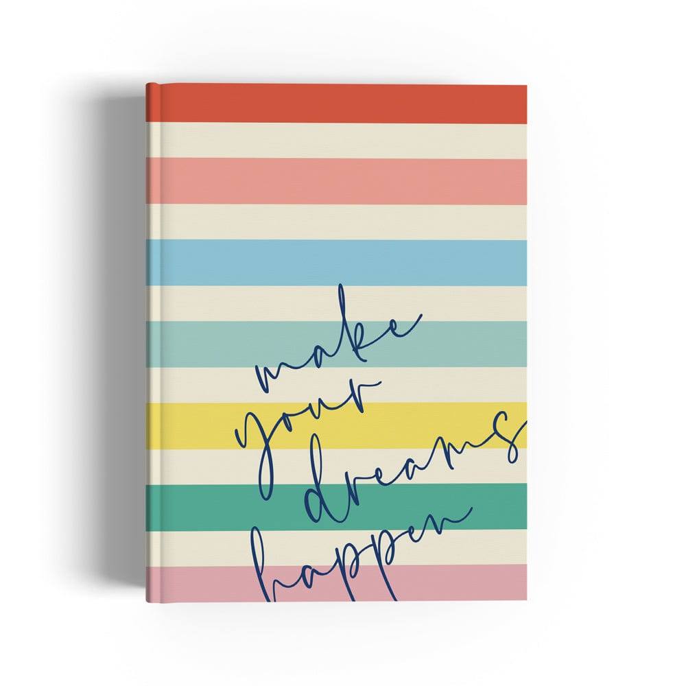 7mm A5 Hardbound Notebook - Make Dreams Happen