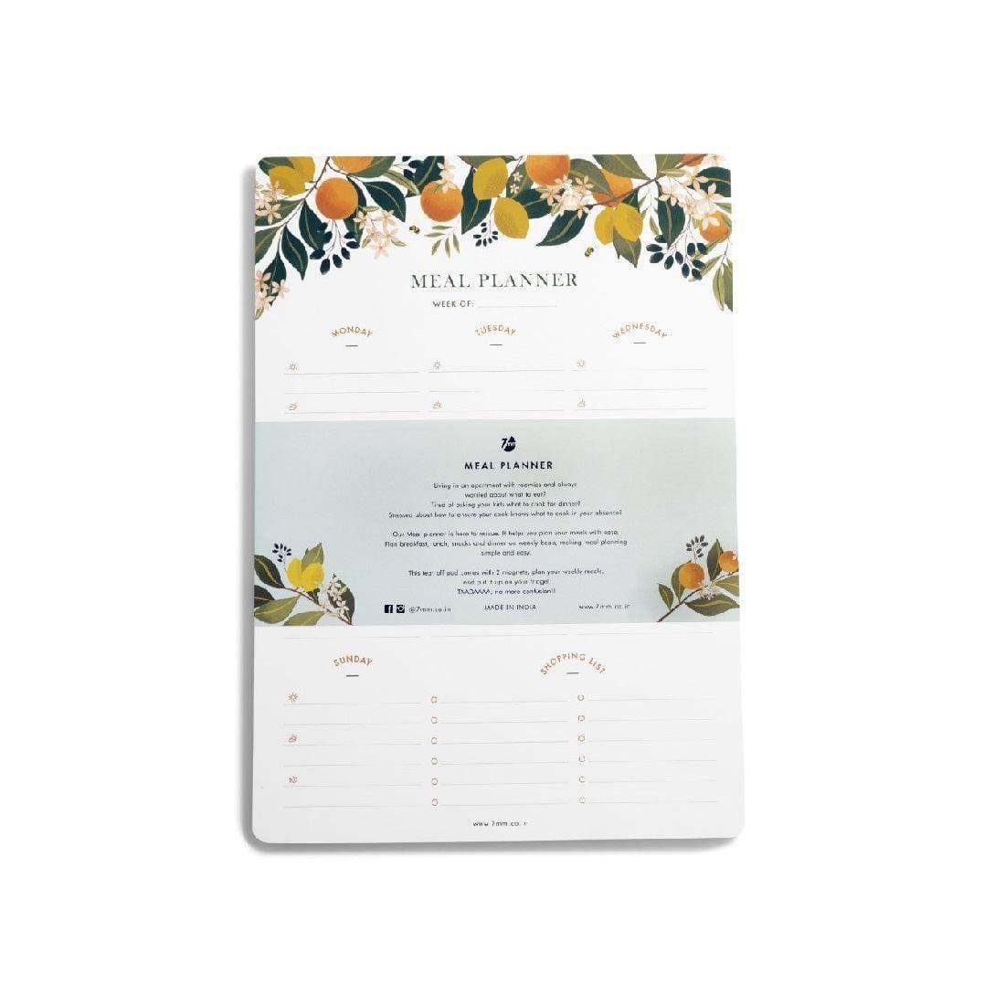 7mm Daily Meal Planner - Citrus Pop