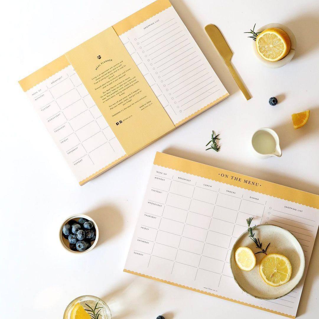 7mm Daily Meal Planner - Lemonade