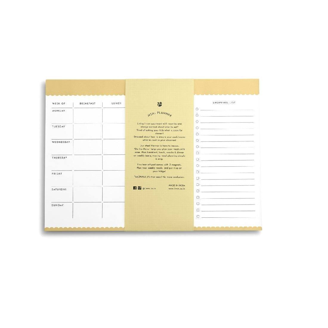 7mm Daily Meal Planner - Lemonade