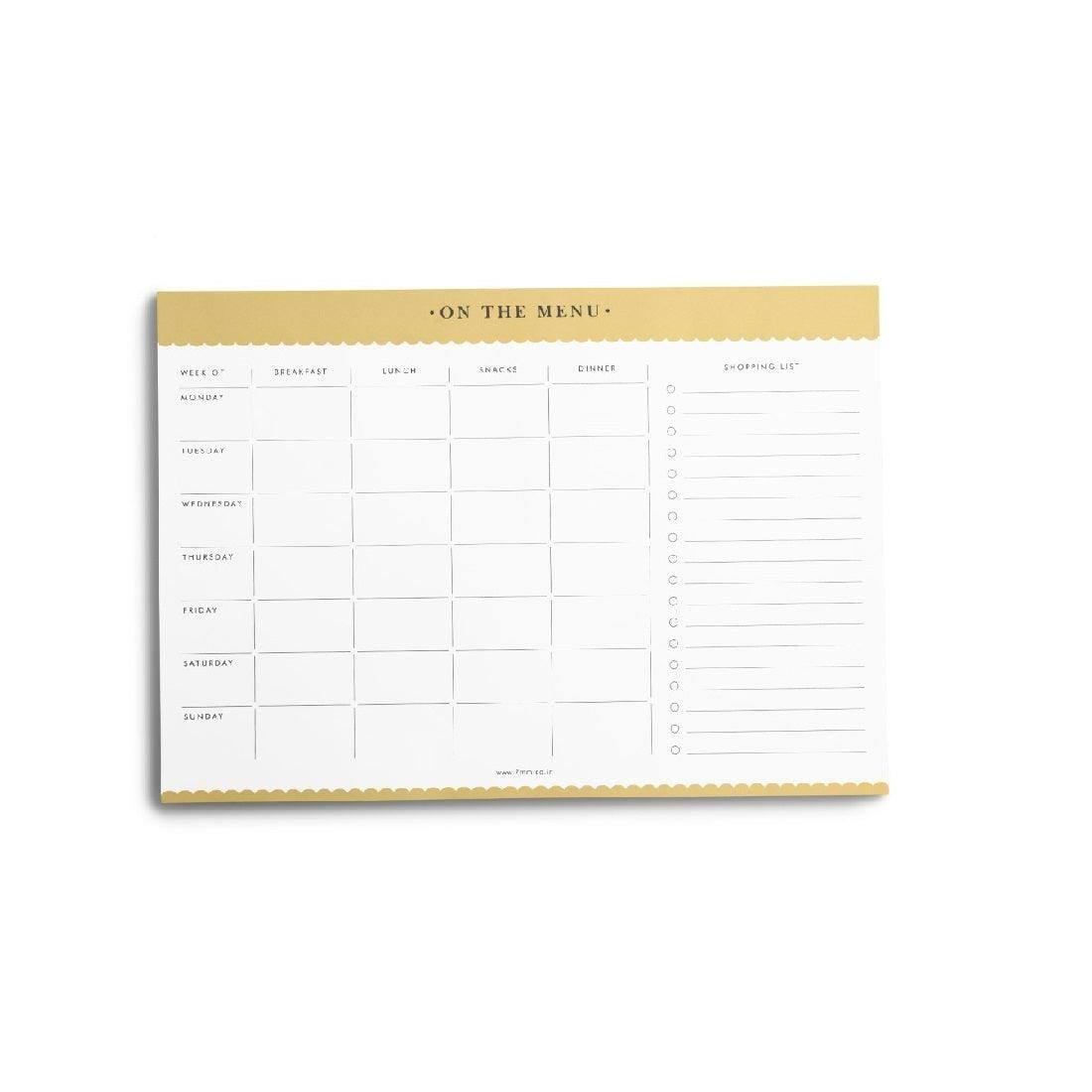 7mm Daily Meal Planner - Lemonade