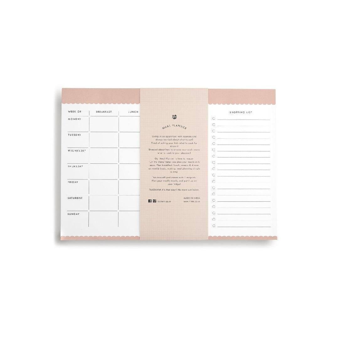 7mm Daily Meal Planner - Marshmallow