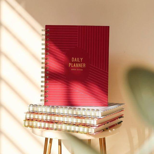 7mm Daily Planner - Burgundy Boss