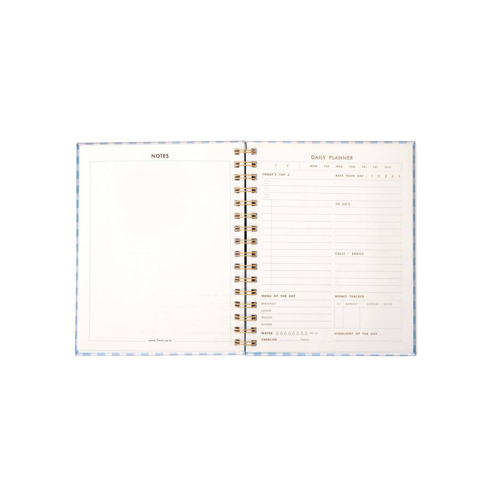 7mm Daily Planner - Checkered Skies