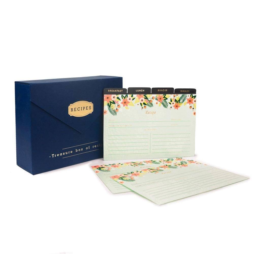 7mm Recipe Box Small - Navy Blue