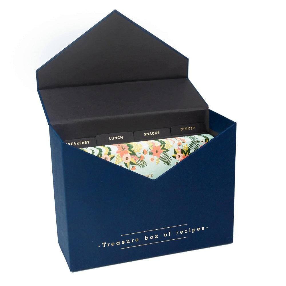 7mm Recipe Box Small - Navy Blue