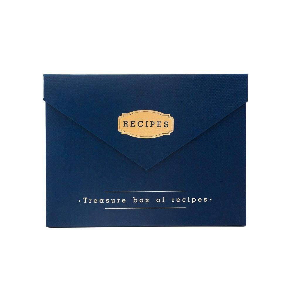 7mm Recipe Box Small - Navy Blue