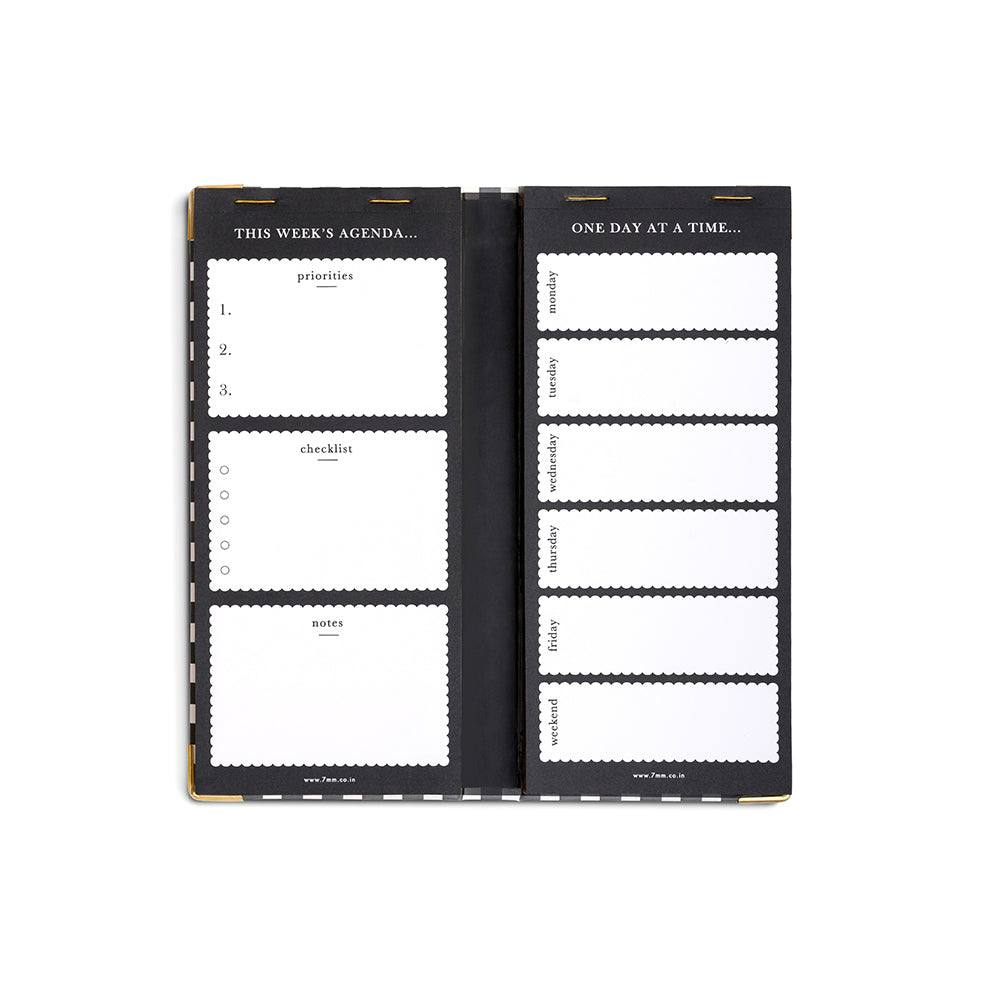 7mm Slim Weekly Planner - Checkmate