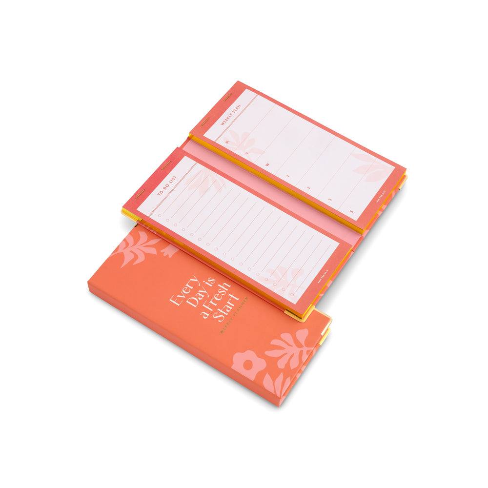 7mm Slim Weekly Planner - Coral Rush