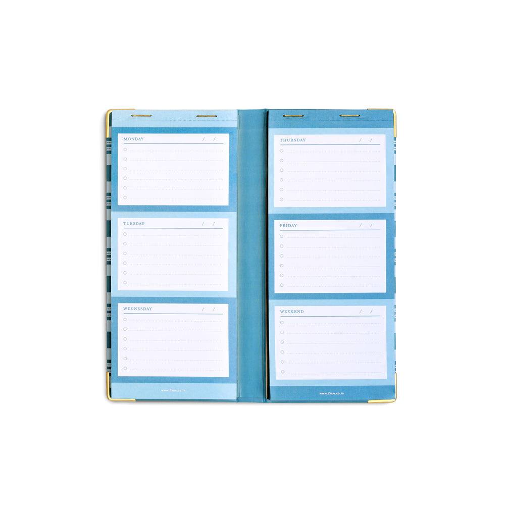 7mm Slim Weekly Planner - Monday Blues