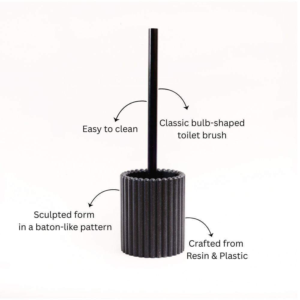 Ibaki Toilet Brush Holder - Speckled Black