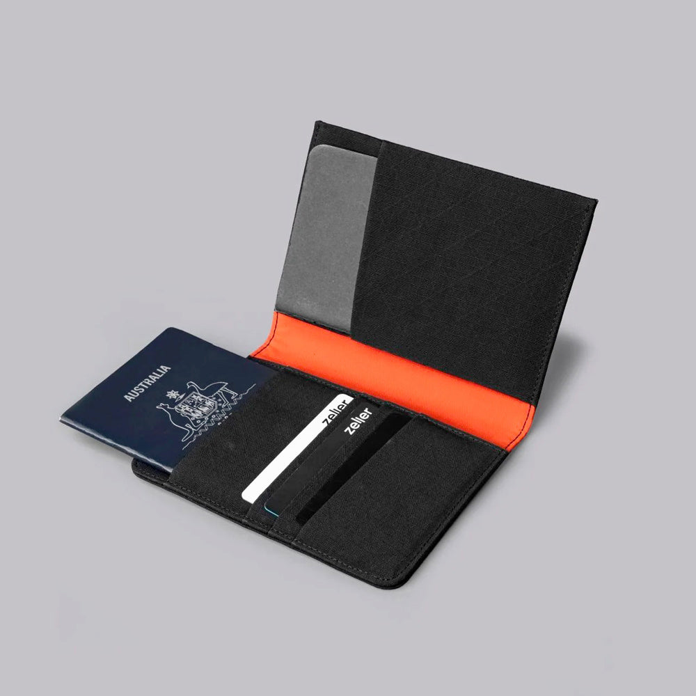 ARK Bifold Passport Wallet - Axogrid Black