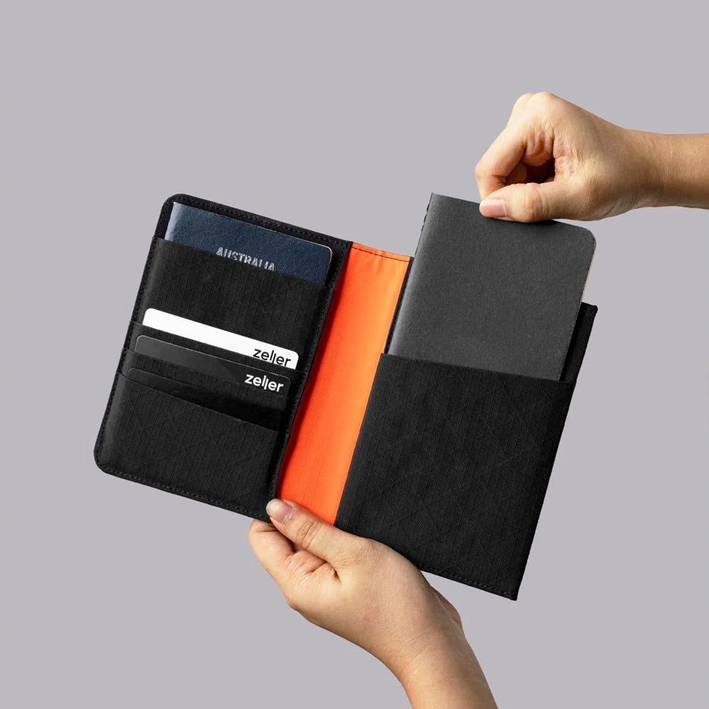Alpaka ARK Bifold Passport Wallet - Axogrid Black