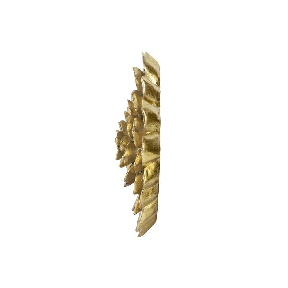 Abalone Cacti Wall Accent Large - Gold