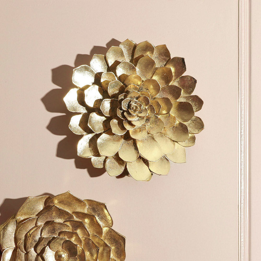 Abalone Cacti Wall Accent Large - Gold