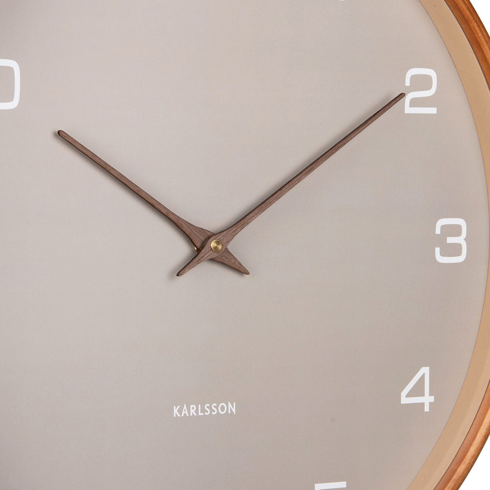 Acento Wall Clock 40cm - Grey