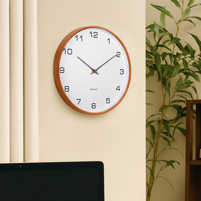 Acento Wall Clock 40cm - White