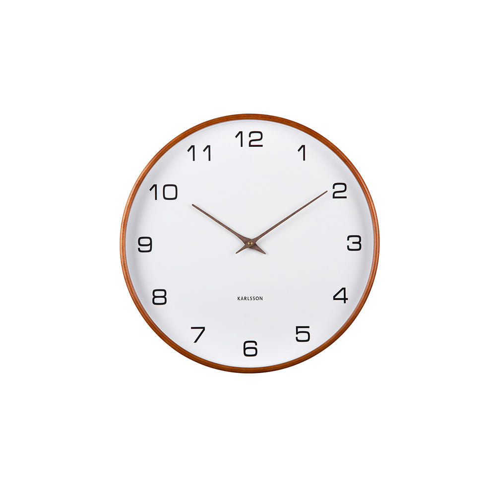 Acento Wall Clock 40cm - White