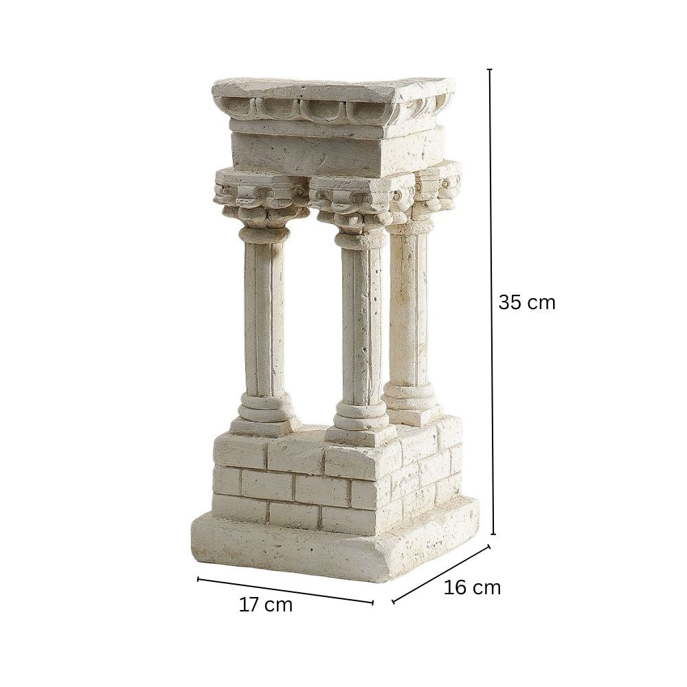 Acropolis Columns Sculpture - Vintage Beige