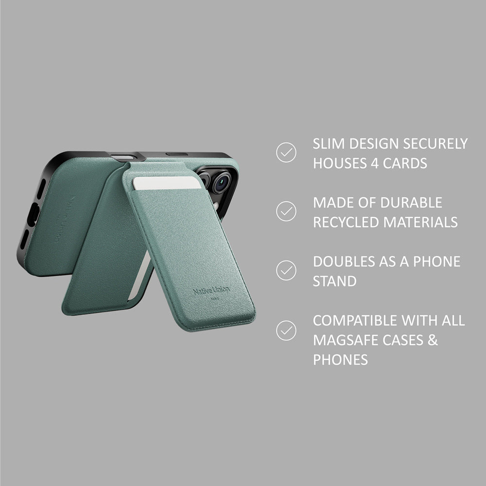 Active MagSafe Wallet Stand - Slate Green